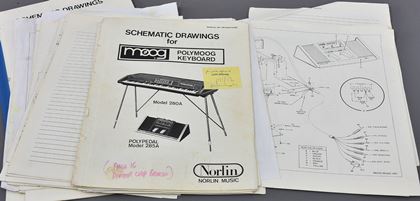 Moog-Polymoog Kbd & Pedals schematics